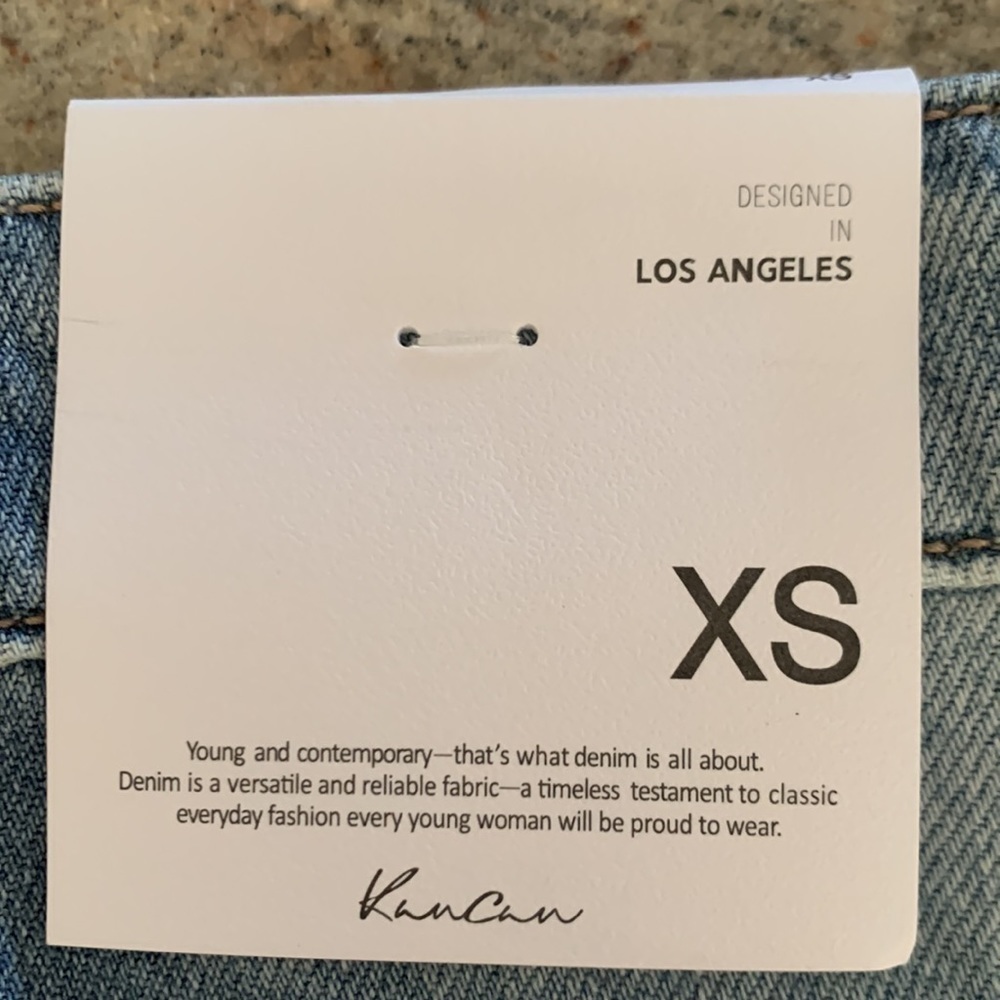 KanCan Brand New Jean Shorts Distressed XS Extra Small - Picture 6 of 9
